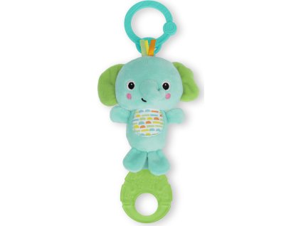 BRIGHT STARTS BRIGHT STARTS Hračka s melodií na C kroužku Tug Tunes™ slon 0m+