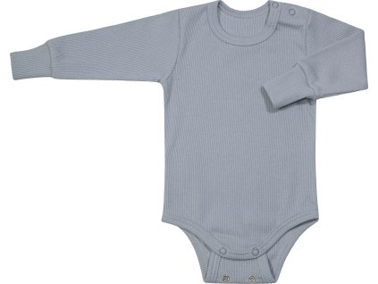 ESITO | Rostoucí body žebrované Color Grey (Velikost 56 - 62)