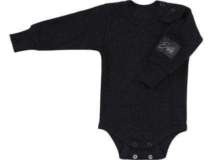 ESITO | Rostoucí body žebrované Color Black (Velikost 62 - 68)