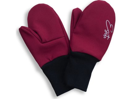 ESITO | Palcové rukavice softshell Fuchsie (Velikost 2 - 3 roky)