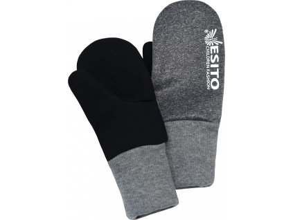 ESITO | Palcové rukavice softshell melírové (Velikost 3 - 5 let)