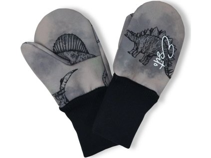 ESITO | Palcové rukavice softshell Dino dobrodruh (Velikost 1 - 2 roky)