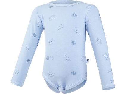 Little Angel body tričko smyk TISK Outlast® - sv.modrá koťátka (Velikost 62)