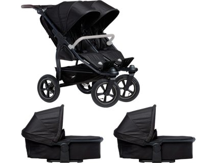tfk Tfk set duo2 frame 2025 - air wheel carrycot + seat black (Varianta black)