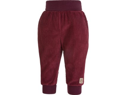 Little Angel kalhoty manšestr lem - bordó (Velikost 68)