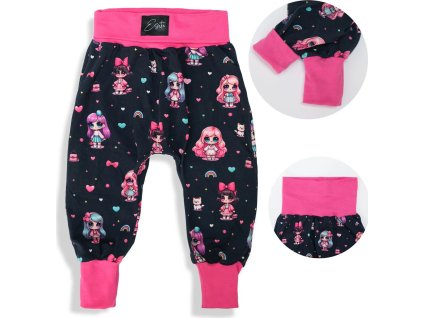 ESITO | Dětské tepláky s vysokým pasem Panenka (Velikost 80)