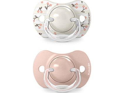 SUAVINEX | Dudlík SX PRO fyziologický BIRDIES 0/6m 2 ks - růžový (Varianta SUAVINEX | Dudlík SX PRO fyziologický BIRDIES 0/6m 2 ks - růžový)