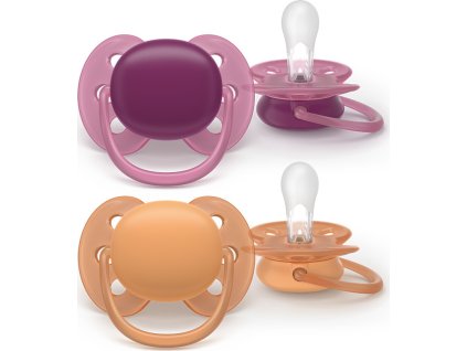 PHILIPS AVENT Philips AVENT Šidítko Ultrasoft Premium 18+m dívka, 2 ks