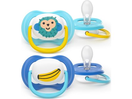 PHILIPS AVENT Philips AVENT Šidítko Ultra air obrázek 6-18m chlapec, 2ks