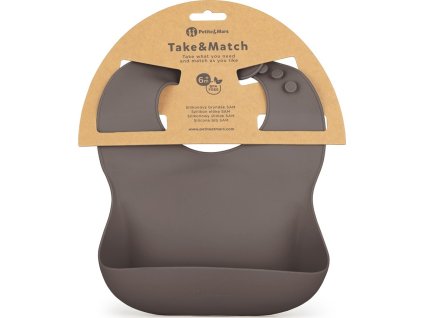 PETITEMARS PETITE&MARS Bryndák silikonový Take&Match Bitter Cocoa 6m+