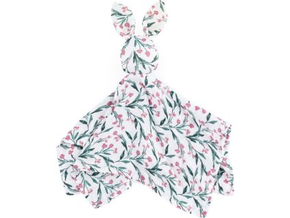 PETITEMARS PETITE&MARS Mazlíček bambusový mušelínový Hugo Pink Meadow 0m+