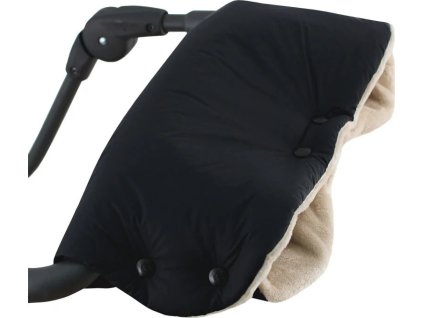 ESITO | Rukávník ke kočárku Magna Black / Latte - 45 x 53 cm