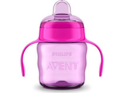 Philips AVENT Hrneček pro první doušky Classic 200 ml s držadly dívka