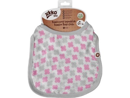 burp cloth baby pink cross mm