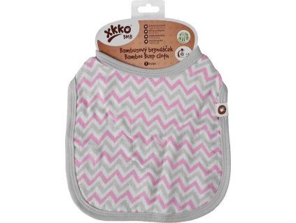 burp cloth baby pink chevron mm