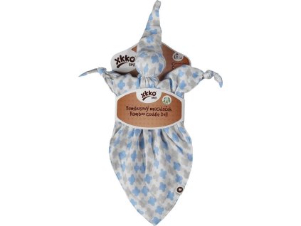 cuddly toy baby blue cross card mm