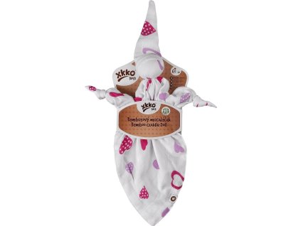 xkko bmb cuddly toy lilac hearts packing mm