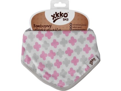 bandana baby pink cross mm