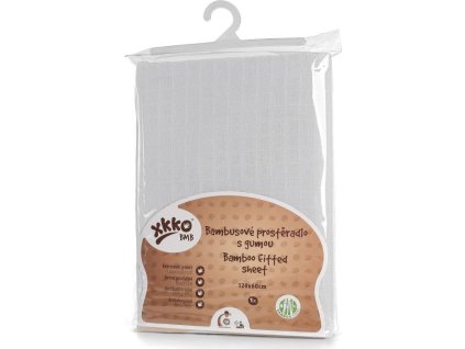 xkko bmb bed sheet 120x60 white m