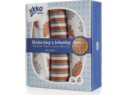 xkko organic leafs collection 70x70 oak mix box m