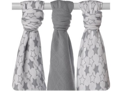 xkko bmb 70x70 little stars silver mix m