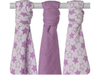 xkko bmb 70x70 little stars lilac mix m