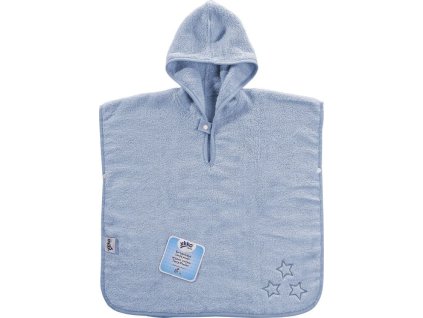 xkko organic poncho baby blue m