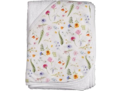 xkko bmb hooded towel 90x90 summer meadow fold