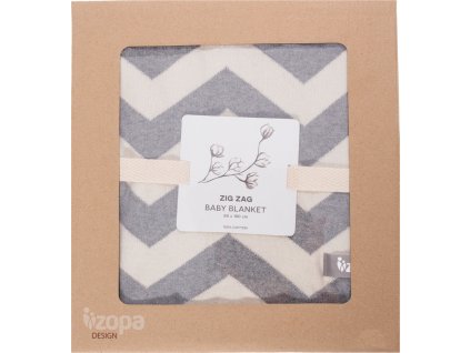 ZOPA Dětská deka ZigZag (Varianta Grey)
