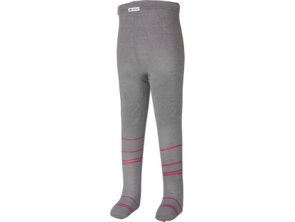 Little Angel punčocháče Outlast® - tm.šedá/malinová (Velikost 62-68)