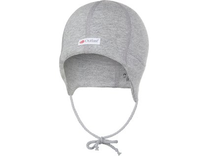 Little Angel Čepice smyk zavazovací plochý šev Outlast® - šedý melír (Velikost 0 | 33-35 cm)