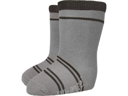 Little Angel ponožky STYL ANGEL - Outlast® - tm.šedá/černá (Velikost 15-19 | 10-13 cm)
