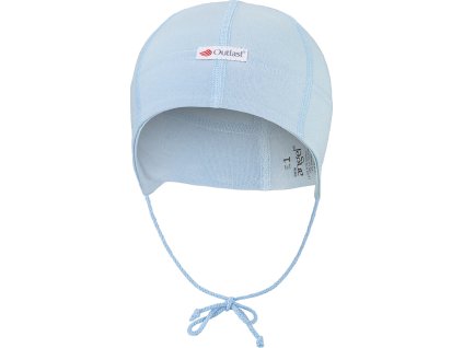 Little Angel Čepice tenká zavazovací plochý šev Outlast® - sv.modrá (Velikost 0 | 33-35 cm)