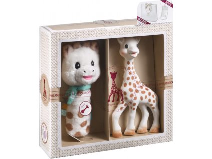 vulli darkovy set zirafa sophie plysove chrastitko