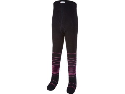 Little Angel punčocháče Outlast® - černá/růžová (Velikost 62-68)