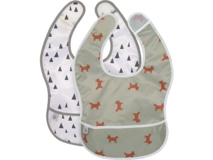 LÄSSIG BABIES LÄSSIG Lightweight Bib Little Forest fox (Varianta Lightweight Bib 2022 Garden Explorer boys)