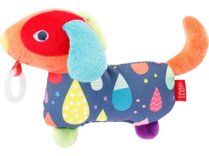 BABY FEHN Plyšová hračka pejsek (Varianta Color friends)