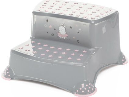 ZOPA Dvojstupínek k WC/umyvadlu (Varianta Šedá/Růžová)