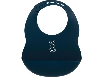 NATTOU NATTOU Bryndák silikonový se zapínáním tmavomodrý bez BPA