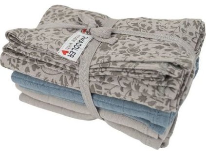 LODGER Swaddler Flower Tribe 3balení 70 x 70 cm Mist
