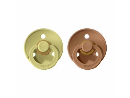 BIBS Colour cumliky z prirodneho kaucuku 2ks ChocolateSand