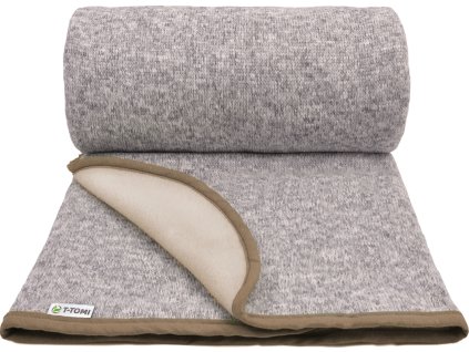 Pletena deka autumn beige