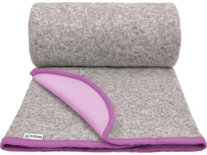 Pletena deka autumn pink