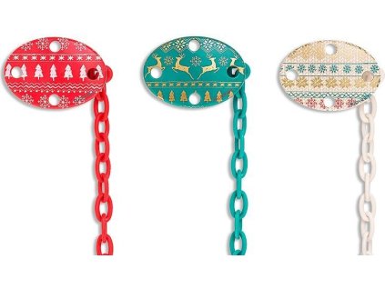 SUAVINEX | KLIP na šidítko OVÁLNÝ - kolekce WINTER - ZELENÝ (Varianta SUAVINEX | KLIP na šidítko OVÁLNÝ - kolekce WINTER - ZELENÝ)