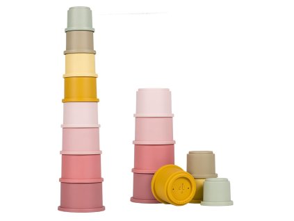 Stohovací kelímky Little Dutch růžové