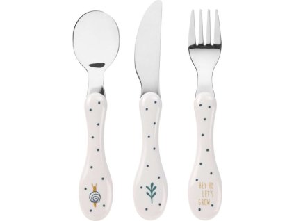 LÄSSIG BABIES LÄSSIG Cutlery 3pcs Garden Explorer (Varianta LÄSSIG Cutlery 3pcs Garden Explorer)