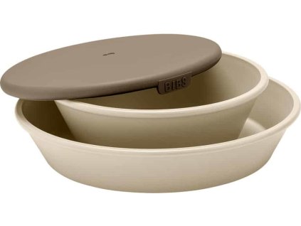 BIBS tanier a miska s vrchnakom Vanilla 4320245 5713795230976