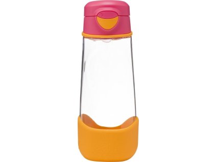 b.box Sport lahev na pití 600 ml - růžová/oranžová