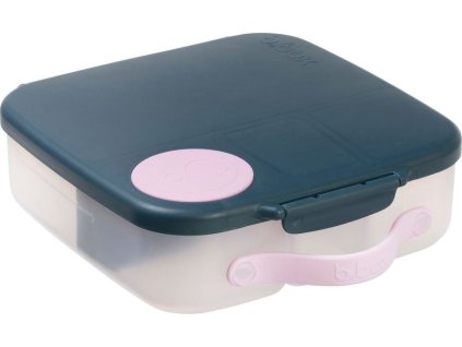 b.box Svačinový box velký - indigo/růžový