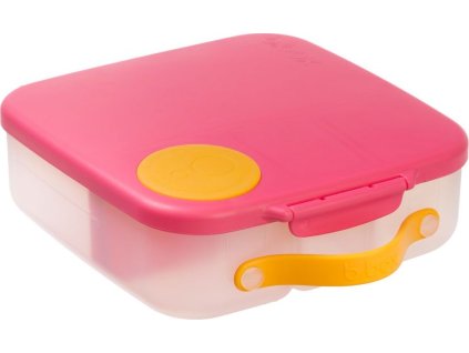 b.box Svačinový box velký - růžový/oranžový
